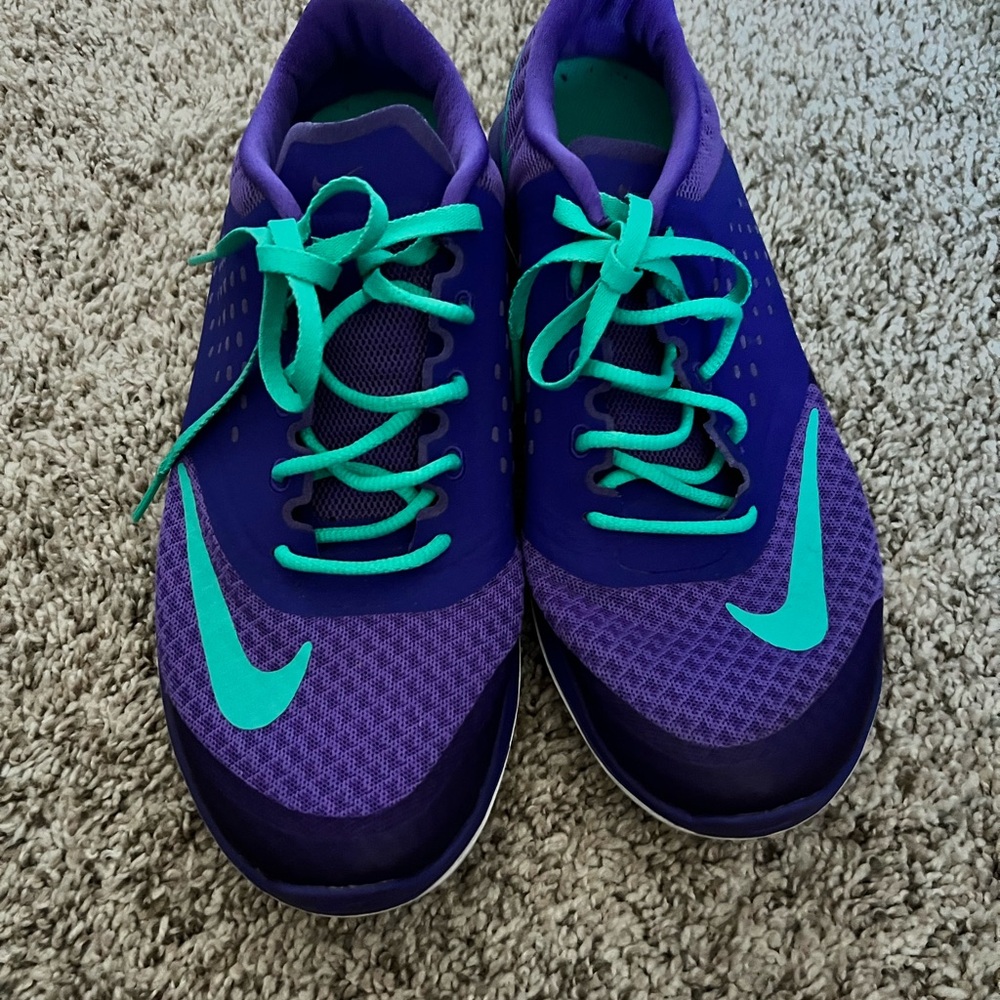 Nike Purple and Teal Athletic Shoes